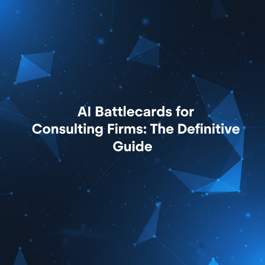 AI Battlecards for Consulting Firms: The Definitive Guide