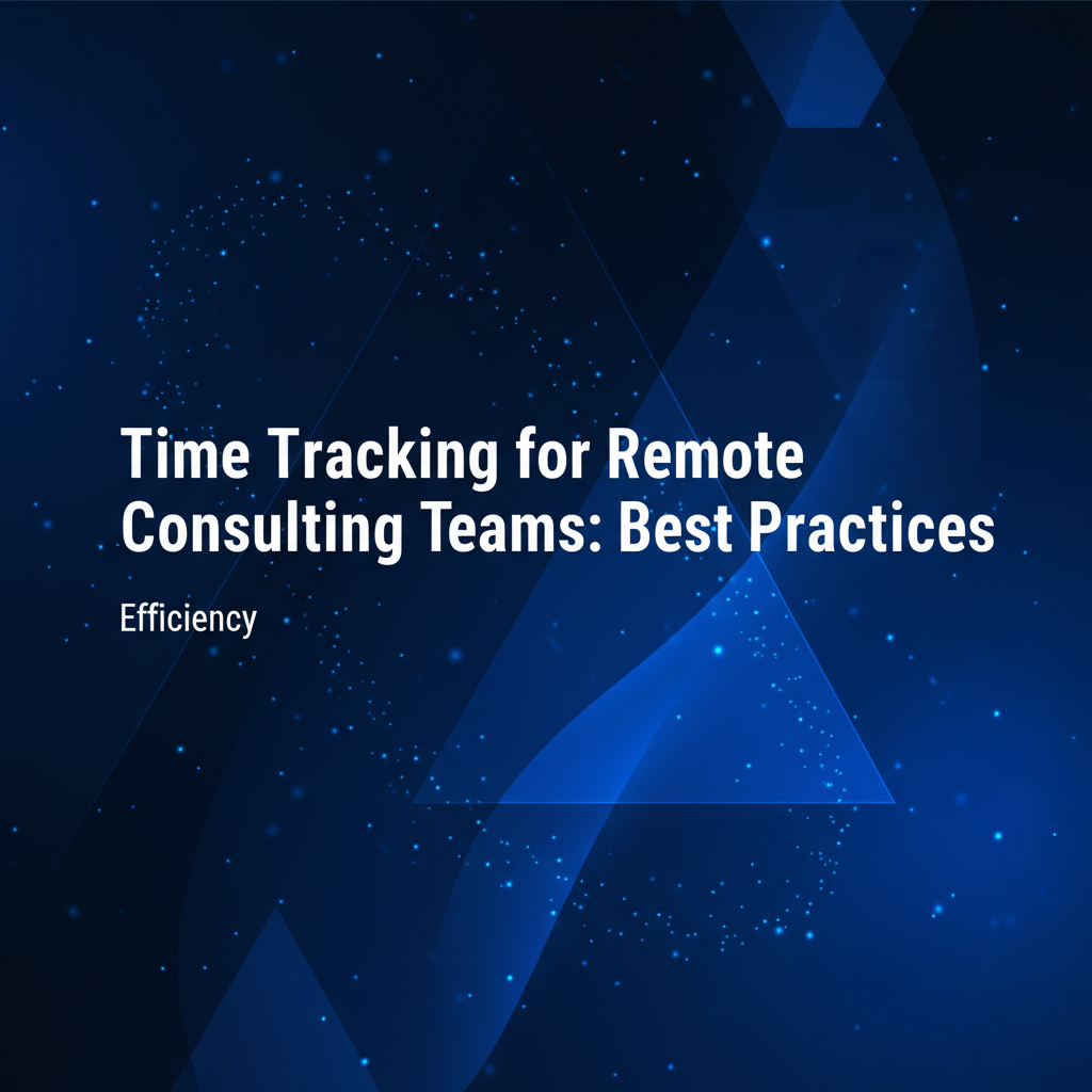 Time Tracking for Remote Consulting Teams: Best Practices